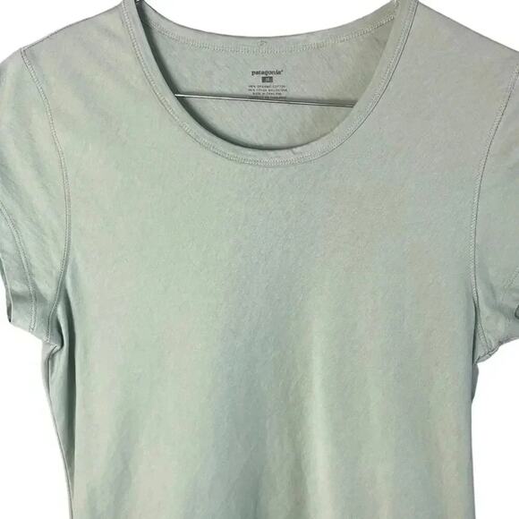 Patagonia Women’s Size Medium Simply Organic Tee in Light Green - Picture 2 of 6